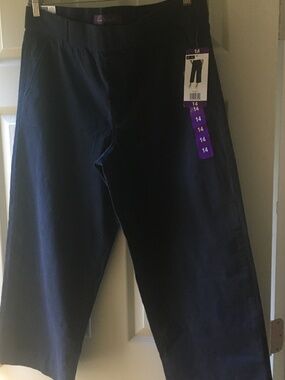 Gloria Vanderbilt Pull-on wide leg crop pants